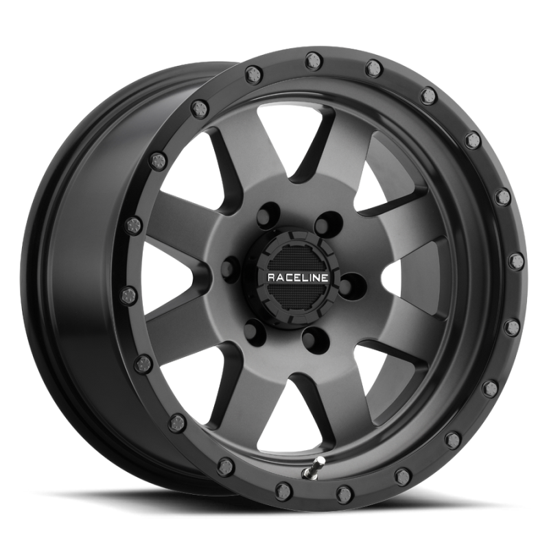 Raceline 935G Defender 17x9in / 6x139.7 BP / 0mm Offset / 107.95mm Bore - Gunmetal Wheel-thumbmail-1