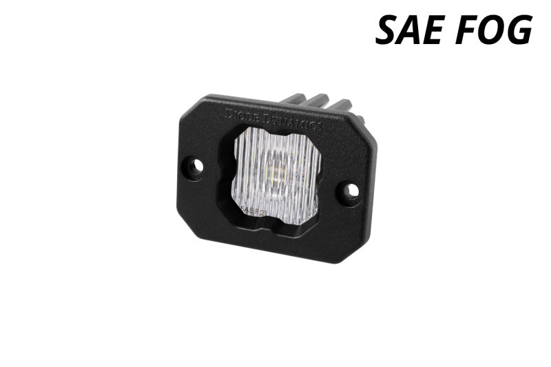 Diode Dynamics Stage Series C1 LED Pod - White SAE Fog Flush ABL Each-thumbmail-5