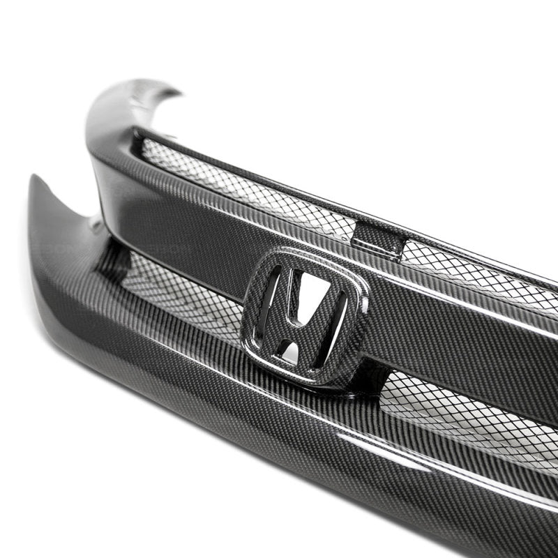 Seibon 16-18 Honda Civic OEM-Style Carbon Fiber Front Grill-thumbmail-5