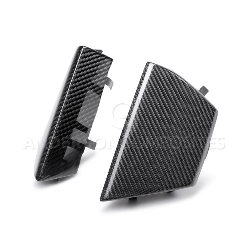 Anderson Composites 2015-2017 Ford Mustang Shelby GT350 Carbon Fiber Front Upper Grille Inserts-thumbmail-1