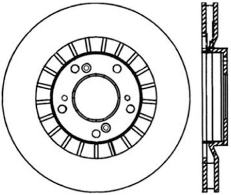 StopTech Power Slot 00-09 Honda S2000 CRYO Front Left Slotted Rotor-thumbmail-2