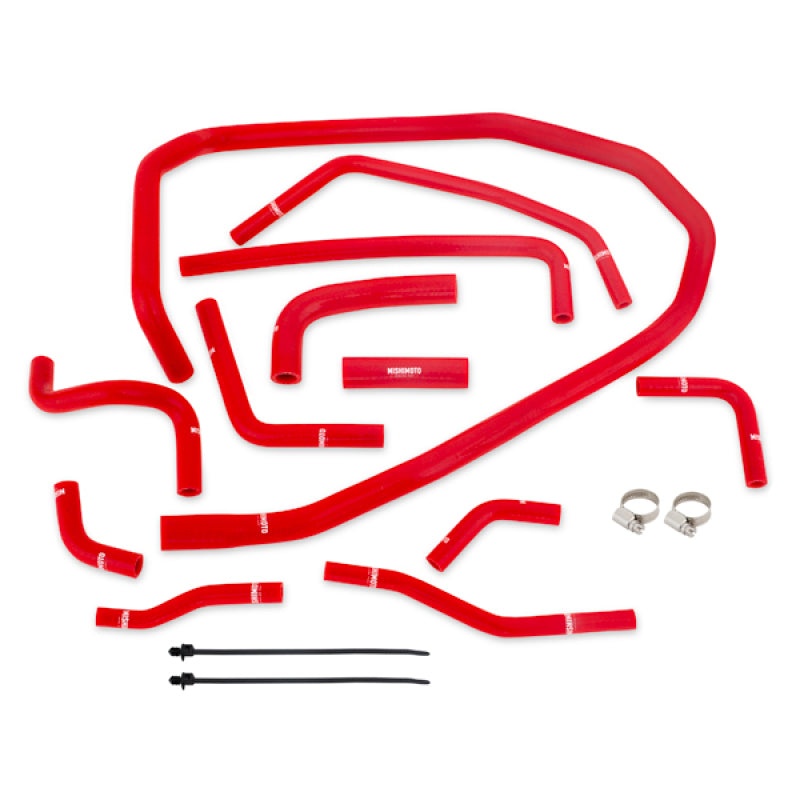 Mishimoto 2015 Subaru WRX Red Silicone Radiator Coolant Ancillary Hoses Kit-thumbmail-2
