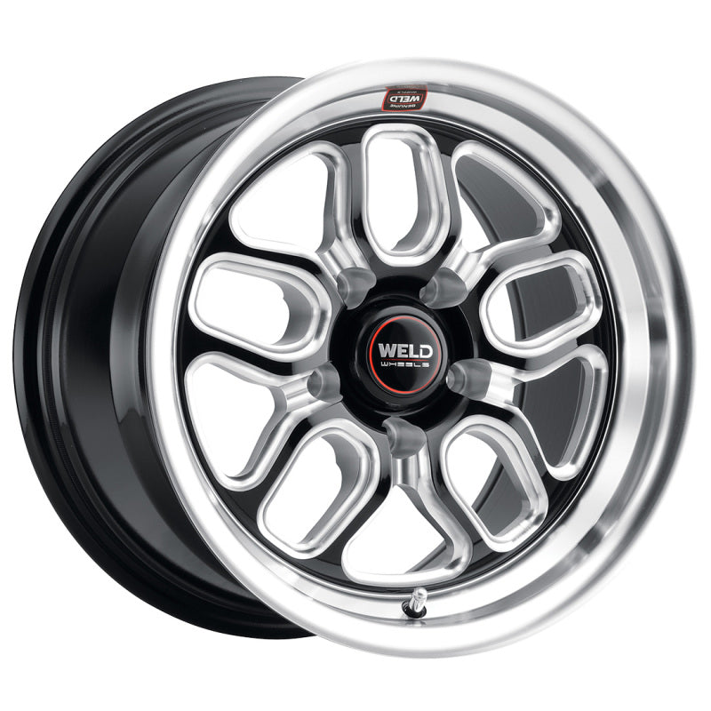 Weld S152 15X10 Laguna Drag 5X115 ET22 BS6.4 Gloss Black MIL Dia 78.1-thumbmail-2