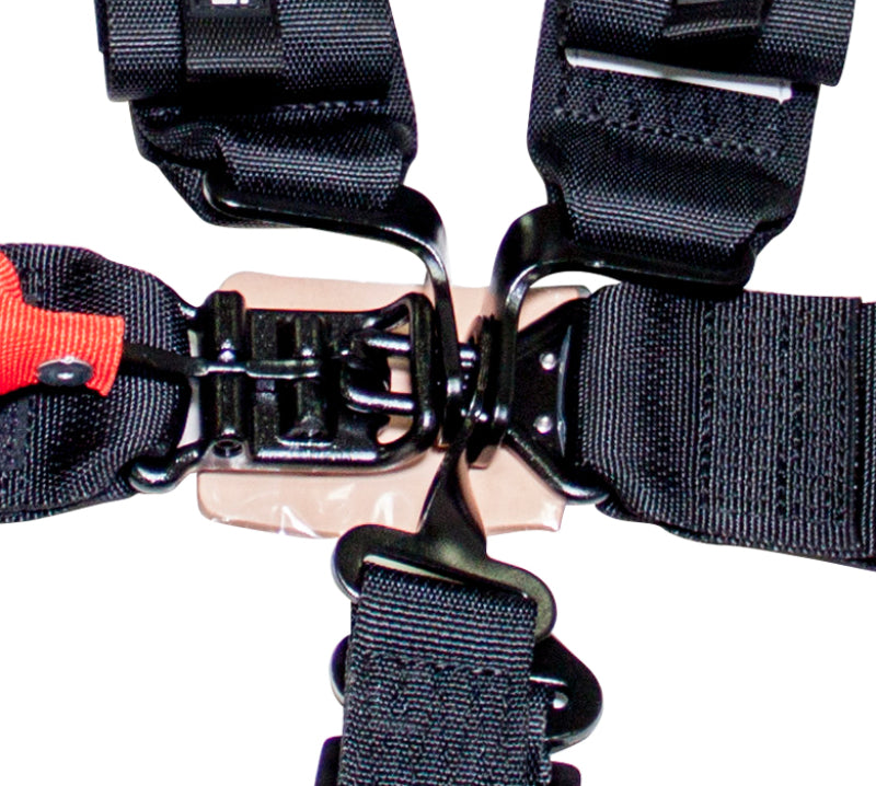 NRG SFI 16.1 5PT 3in Seat Belt Harness / Latch Link - Black-thumbmail-3