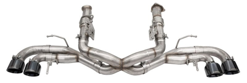 Corsa 2020 Corvette C8 3in Xtreme Cat-Back Exhaust 4.5in Black Quad Tips - Deletes stock AFM Valve-thumbmail-5