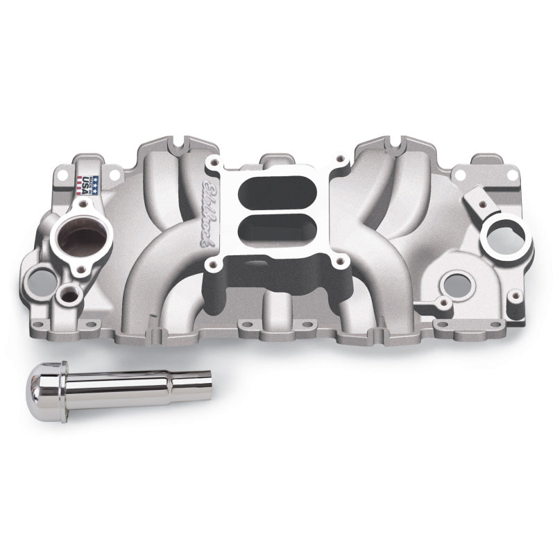 Edelbrock Intake Manifold Single Quad Perf RPM BBC 409 Inwin Lg Port As-Cast-thumbmail-3