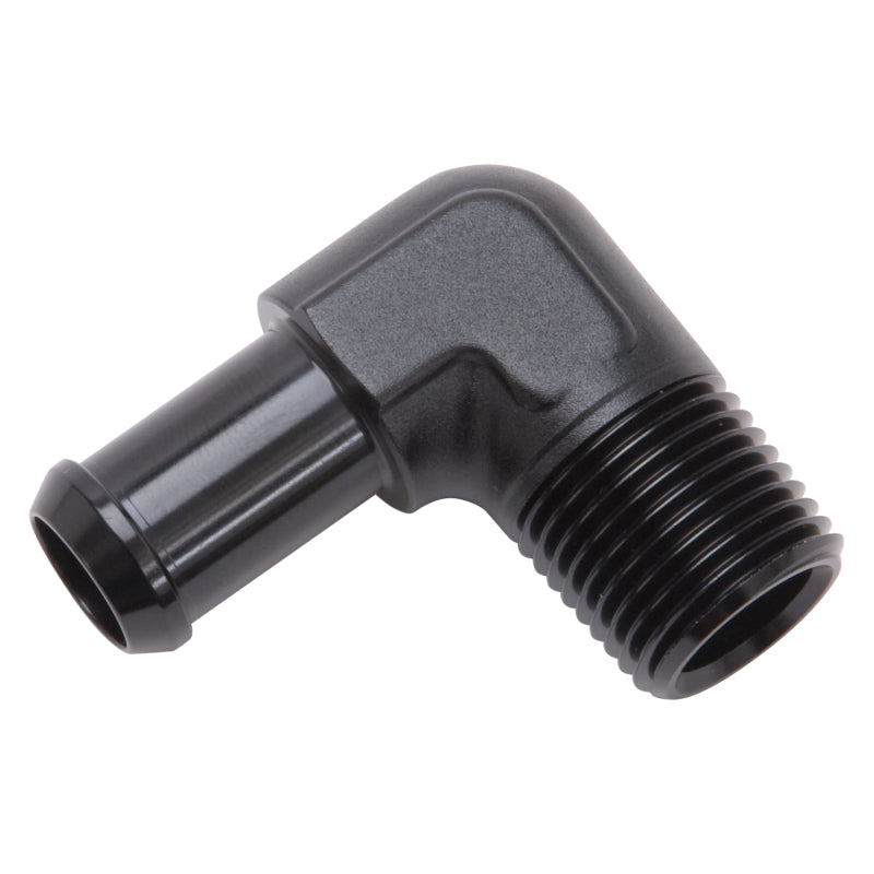 Edelbrock Hose End 90-Deg 1/2In NPT to 5/8In Barb Black Anodize-thumbmail-8