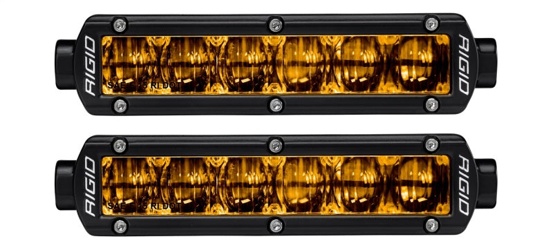 Rigid Industries 6in SR-Series Pro Dot / SAE Fog Lights (Pair) - Selective Yellow-thumbmail-2