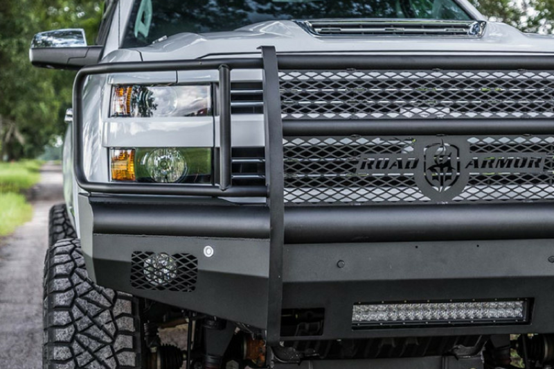 Road Armor 15-19 Chevy 2500 Vaquero Front Bumper Full Guard - Tex Blk-thumbmail-4