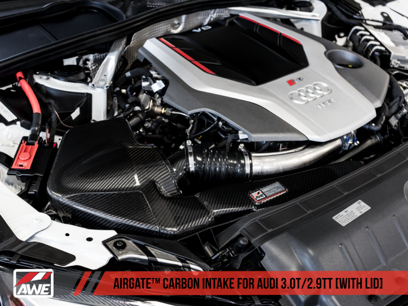 AWE Tuning Audi B9/B9.5 S4/S5/RS5 3.0T Carbon Fiber AirGate Intake w/ Lid-thumbmail-18