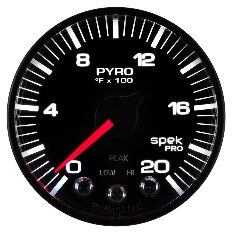 Autometer Spek-Pro 52.4mm 0-2000F Digital Stepper Motor Pyrometer Gauge-thumbmail-5