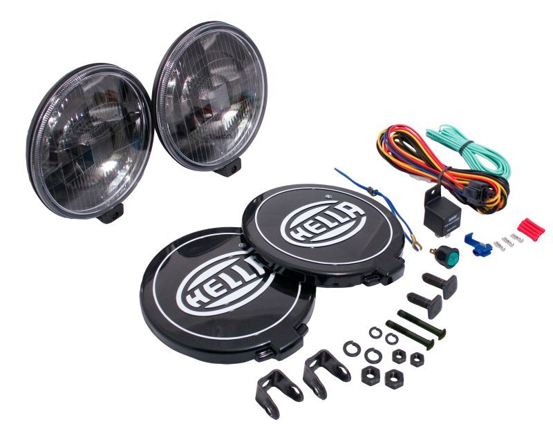 Hella 500 Series 12V Black Magic Halogen Driving Lamp Kit-thumbmail-11