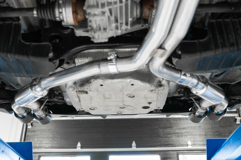MBRP 18-21 Audi S5 Coupe/S4 Sedan T304 SS 2.5in Cat-Back Quad Rear Exit Exhaust - Carbon Fiber Tips-thumbmail-2