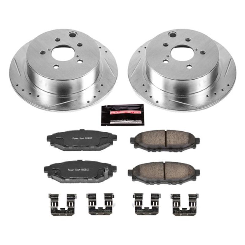 Power Stop 16-18 Subaru Crosstrek Rear Z23 Evolution Sport Brake Kit-thumbmail-1