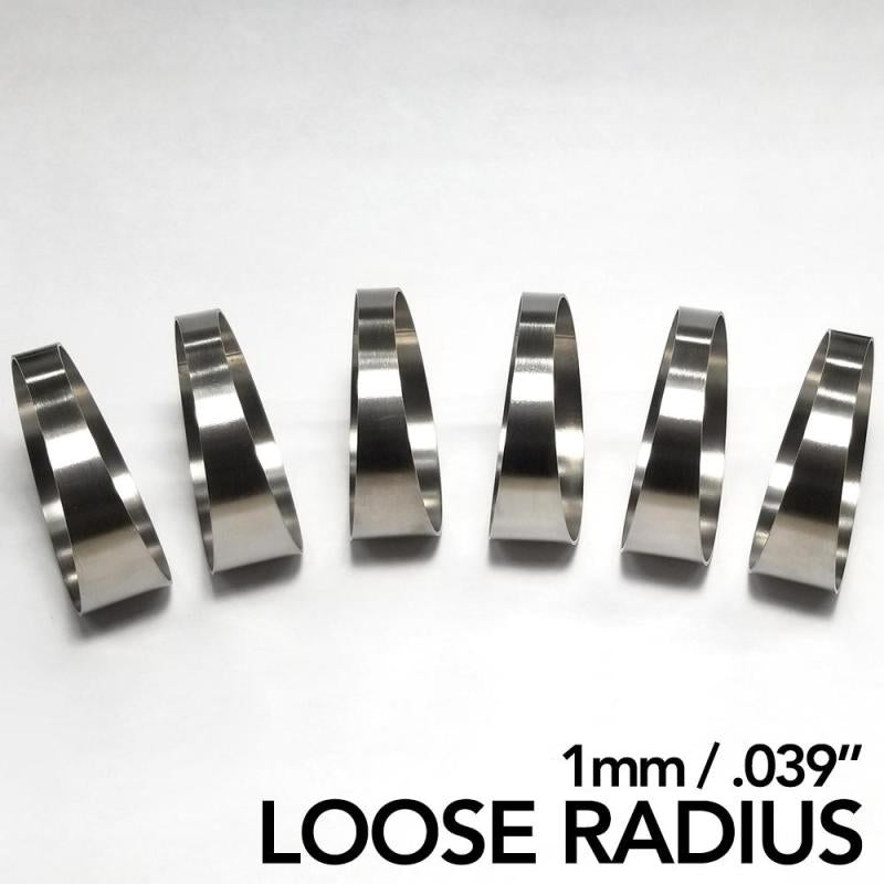 Ticon Industries 1.5in 7.5 Degree 2.25in CLR Loose Radius 1mm Wall Titanium Pie Cuts - 6pk-thumbmail-2