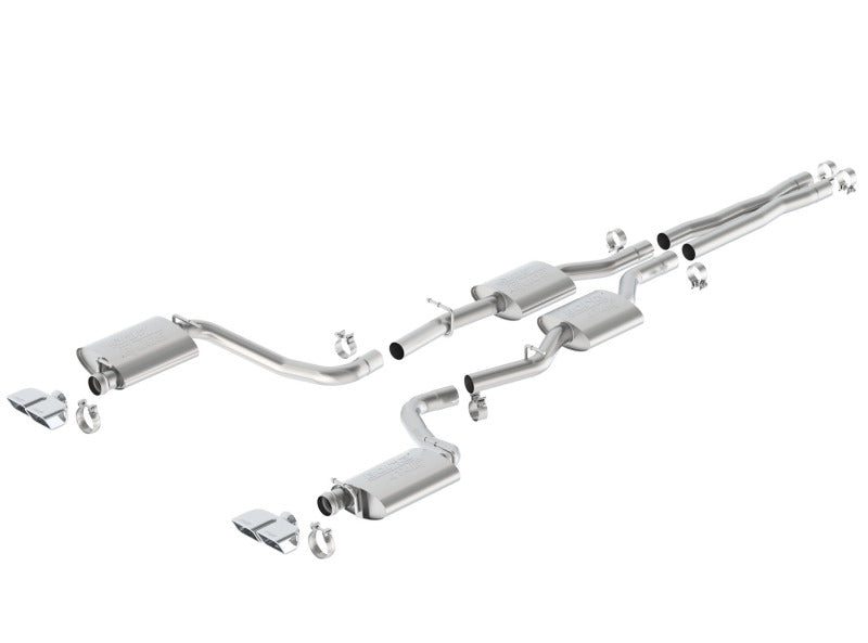 Borla 15-16 Dodge Challenger R/T 5.7L Dual Rectangle Angle Cut Dual Split Rear Exit ATAK Exhaust-thumbmail-2