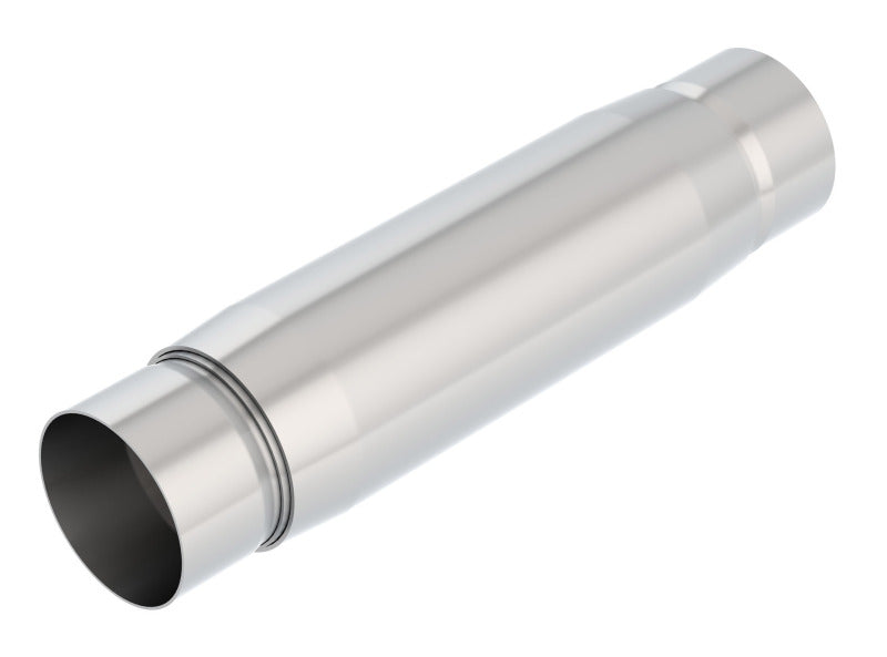 Borla CrateMuffler Resonator Option 3in Center/Center 3.5in Round x 10in - Null Sound Center/Center-thumbmail-2