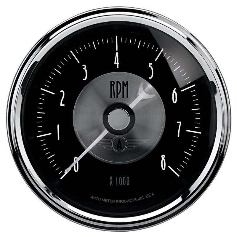 Autometer Prestige Series Black 3-3/8in 8000RPM Tachometer Gauge-thumbmail-1