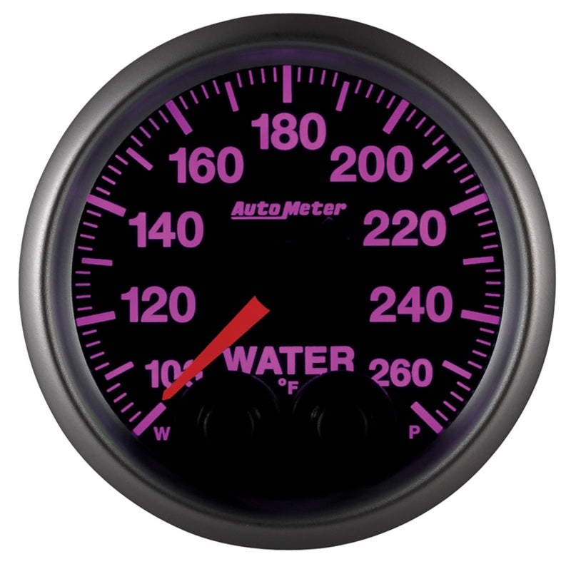Autometer Elite Nascar 2-1/16in 100-260 Deg. F Water Temp. w/ Peak and Warn Gauge w/ Pro-Control-thumbmail-6