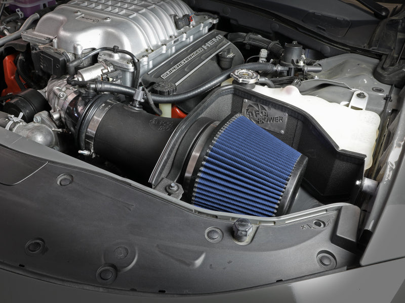 aFe 17-18 Dodge Challenger/Charger Magnum FORCE Stage-2XP Cold Air Intake System w/Pro DRY S- Black-thumbmail-2