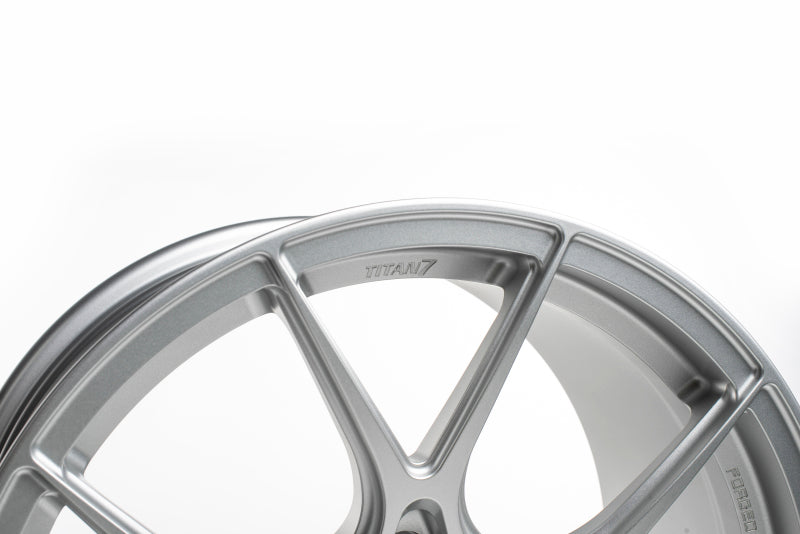 Titan 7 T-CS5 18x9.5 5x114.3 +40 Offset / 73 CB Iridium Silver Wheel (Hub Ring Req.)