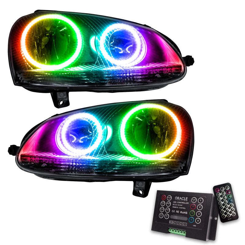 Oracle 06-10 Volkswagen Jetta SMD HL - Chrome - ColorSHIFT w/ 2.0 Controller-thumbmail-1