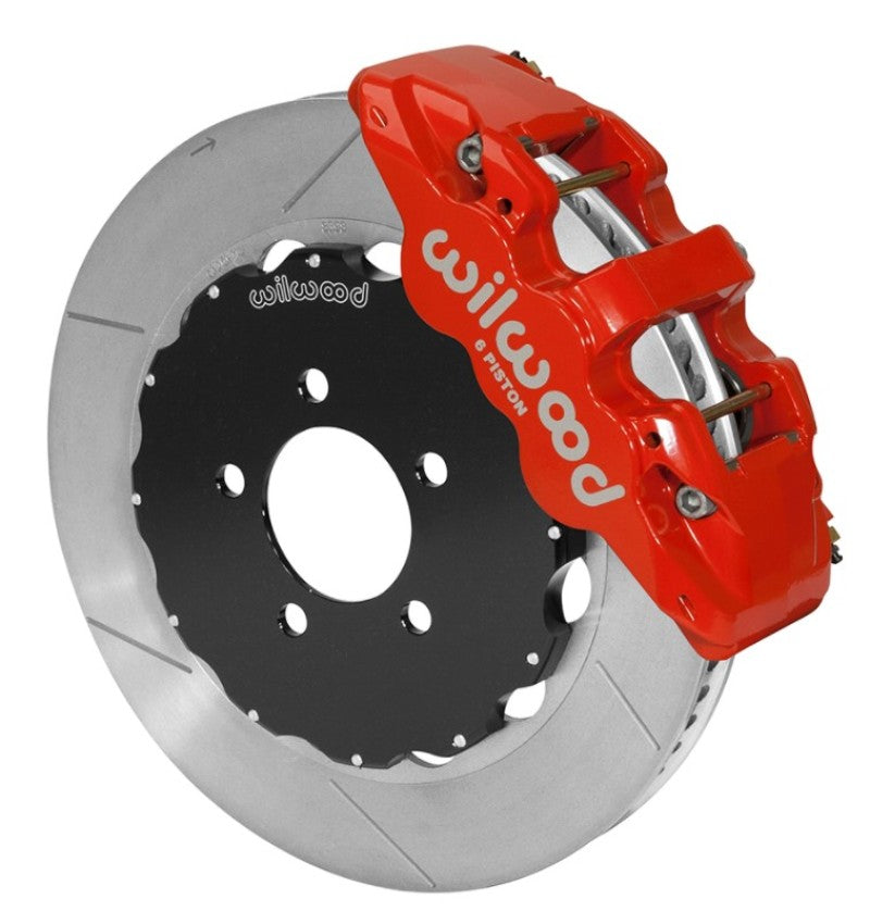 Wilwood AERO6 Front Big Brake Kit 14.00in Red 03-11 Crown Victoria-thumbmail-1