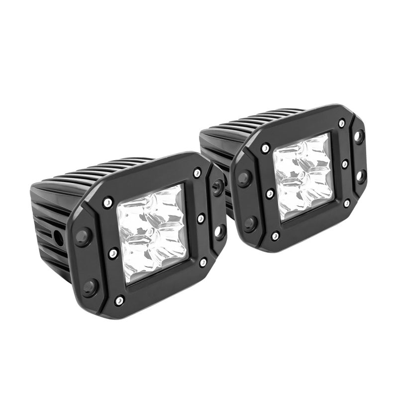 Westin FM4Q 3W Osram w/mounting hardware and pigtail connectors (set of 2) - Black-thumbmail-2