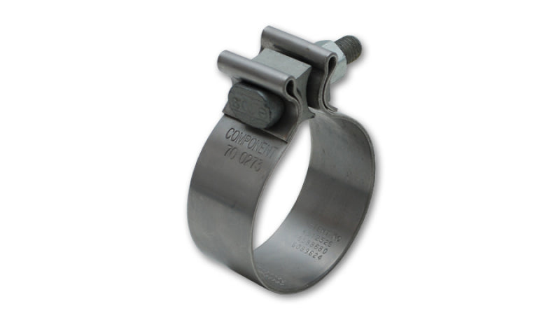 Vibrant SS Accuseal Exhaust Seal Clamp for 2.75in OD Tubing (1in wide band)-thumbmail-2