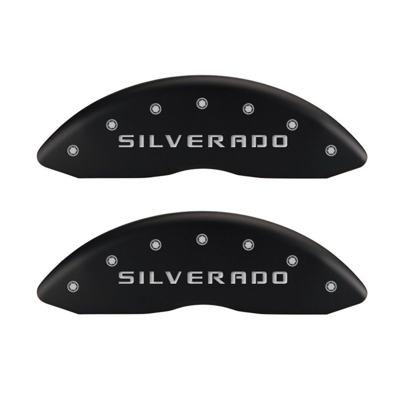 MGP 4 Caliper Covers Engraved Front & Rear MGP Red finish silver ch-thumbmail-3