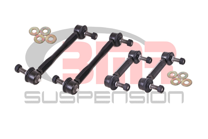 BMR 15-17 S550 Mustang Front and Rear Sway Bar End Link Kit - Black-thumbmail-2