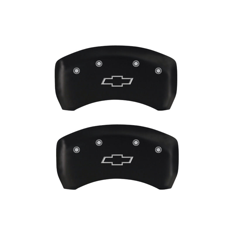MGP 4 Caliper Covers Engraved Front & Rear Bowtie Red finish silver ch-thumbmail-4