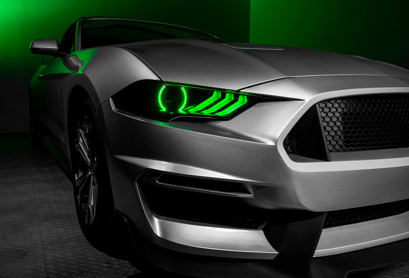 Oracle 18-21 Ford Mustang Dynamic DRL Upgrade w/ Halo Kit & Sequential Turn Signal - ColorSHIFT-thumbmail-28