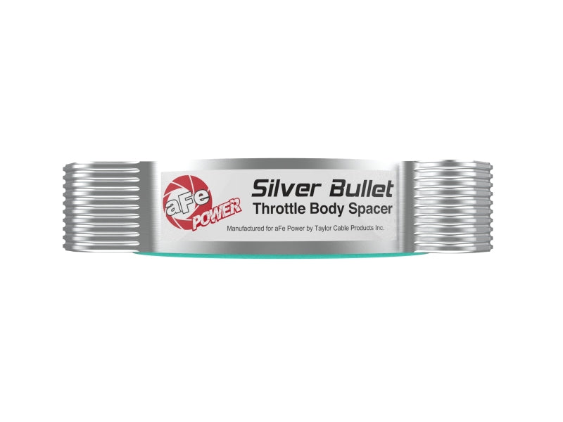 aFe 2020 Vette C8 Silver Bullet Aluminum Throttle Body Spacer Works w/ Factory Intake Only - Silver-thumbmail-16