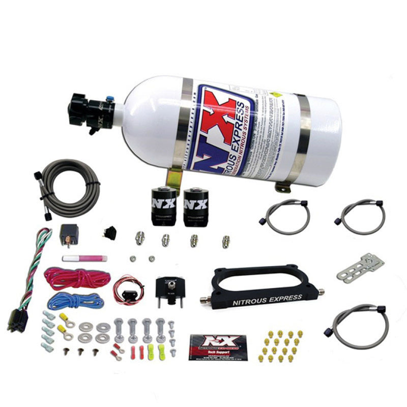 Nitrous Express 07-14 Ford Mustang GT500 Nitrous Plate Kit (50-250HP) w/10lb Bottle-thumbmail-2