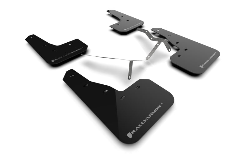 Rally Armor 2022 Honda Civic (Incl. Si/Sport/Touring) Black UR Mud Flap w/ Grey Logo-thumbmail-7