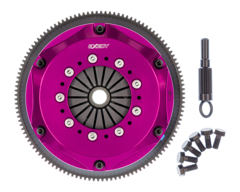 Exedy 1989-1993 Nissan Skyline GTR L6 Hyper Twin Cerametallic Clutch Sprung Center Disc Push Type-thumbmail-4