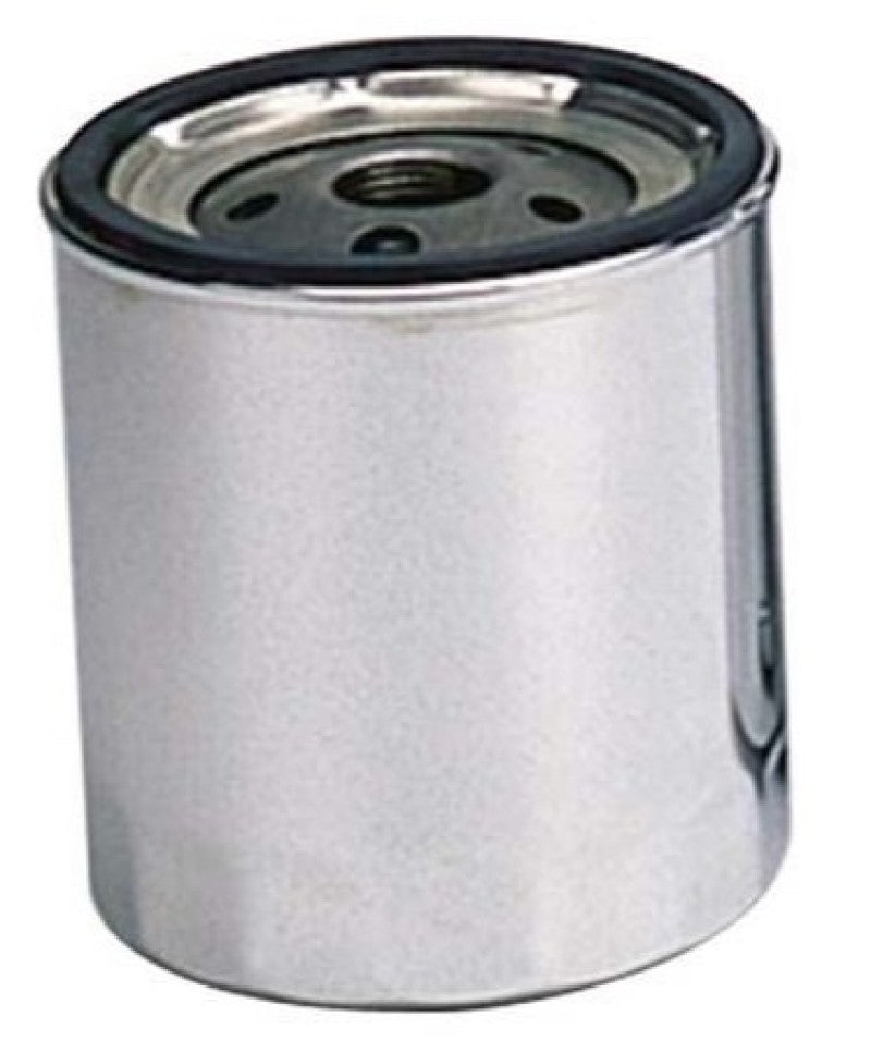 Moroso Chevrolet 13/16in Thread 4-9/32in Tall Oil Filter - Chrome-thumbmail-1