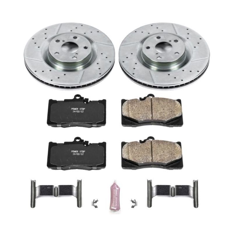 Power Stop 16-17 Lexus GS200t Front Z23 Evolution Sport Brake Kit-thumbmail-1