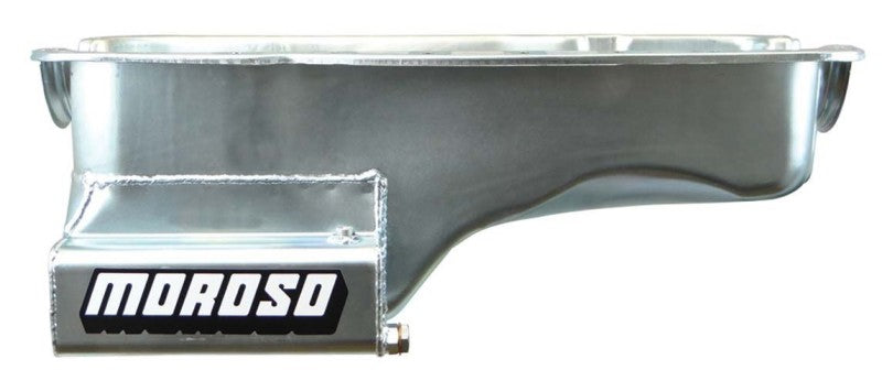 Moroso Ford 351W (w/Front Sump) Kicked Out Wet Sump 7qt 8in Steel Oil Pan-thumbmail-1
