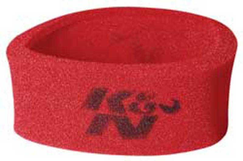 K&N Universal Airforce PreCleaner Air Filter Foam Wrap - Round Straight - Red-thumbmail-2