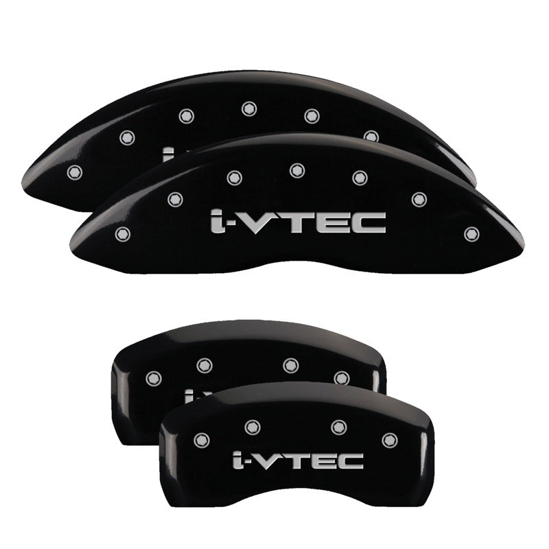MGP 4 Caliper Covers Engraved Front Acura Engraved Rear ILX Black finish silver ch-thumbmail-3