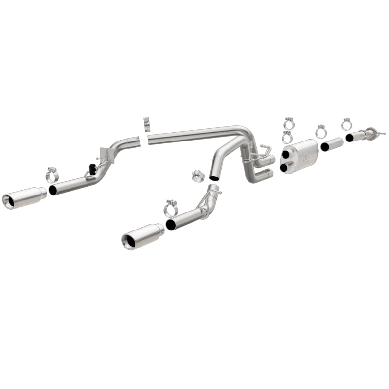 MagnaFlow Stainless Cat-Back Exhaust 2015 Chevy Colorado/GMC Canyon Dual Split Rear Exit 3.5in-thumbmail-2