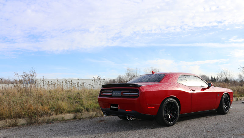 Corsa 15-17 Dodge Challenger Hellcat Dual Rear Exit Extreme Exhaust w/ 3.5in Polished Tips-thumbmail-4