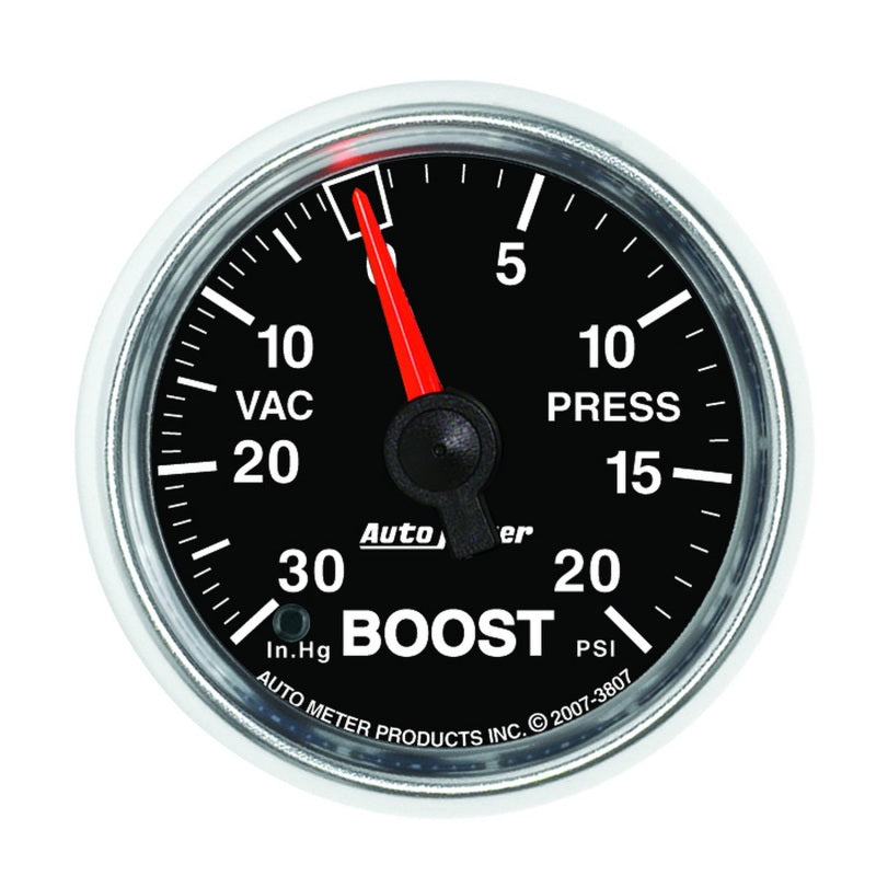 Autometer GS 52mm 30 in Hg/20 psi Mechanical Vacuum/Boost Gauge-thumbmail-6
