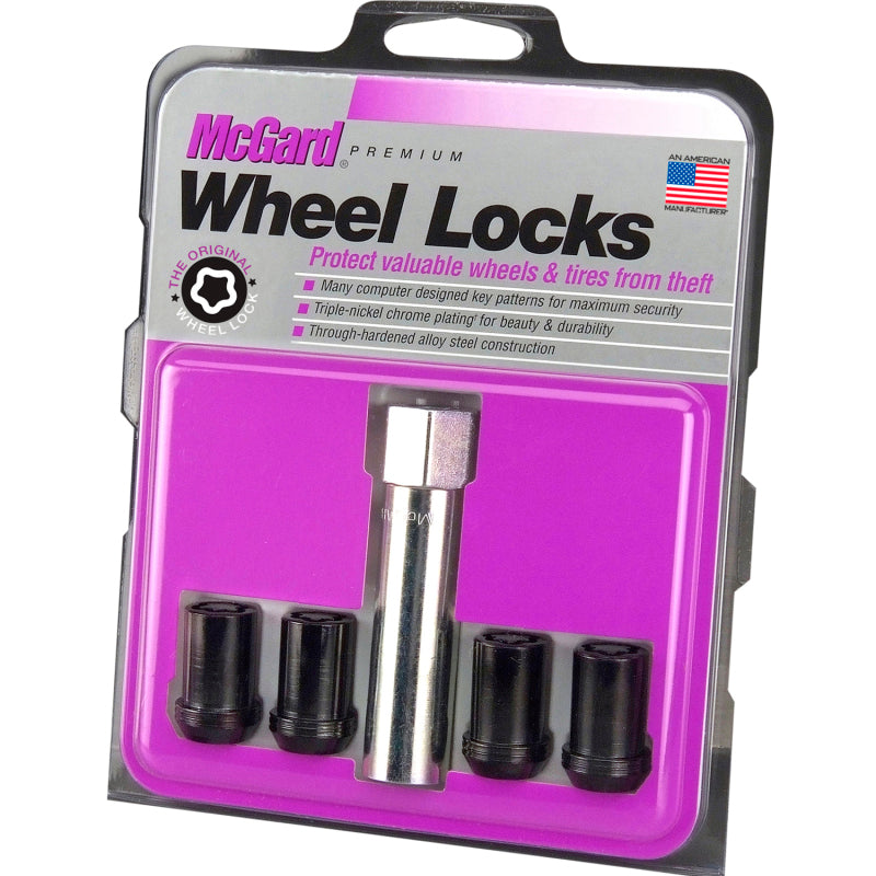 McGard Wheel Lock Nut Set - 4pk. (Tuner / Cone Seat) M12X1.25 / 13/16 Hex / 1.24in. Length - Black-thumbmail-3