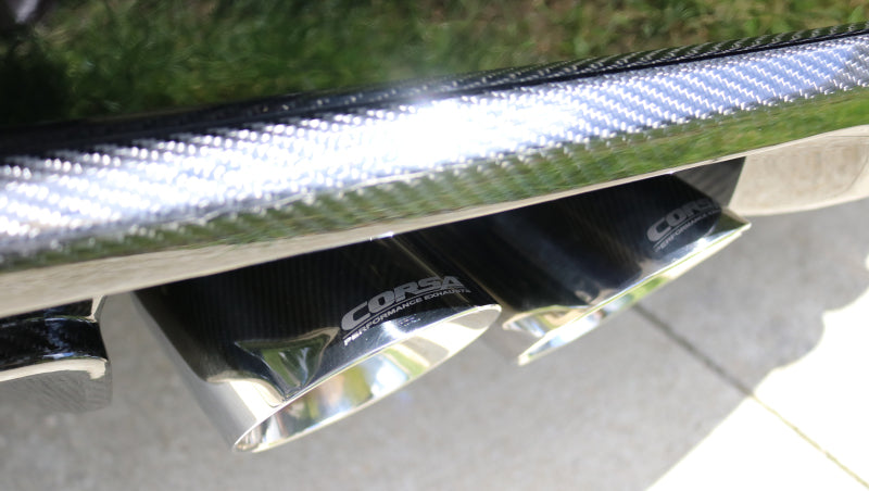 Corsa 16-18 Cadillac ATS-V 3.6T 4in Polished Sport Axle-Back Exhaust-thumbmail-3