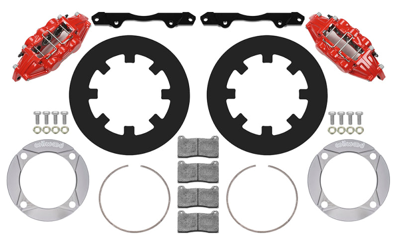 Wilwood 2014+ Polaris RZR XP 1000 Front Kit 11.25in - Red-thumbmail-2
