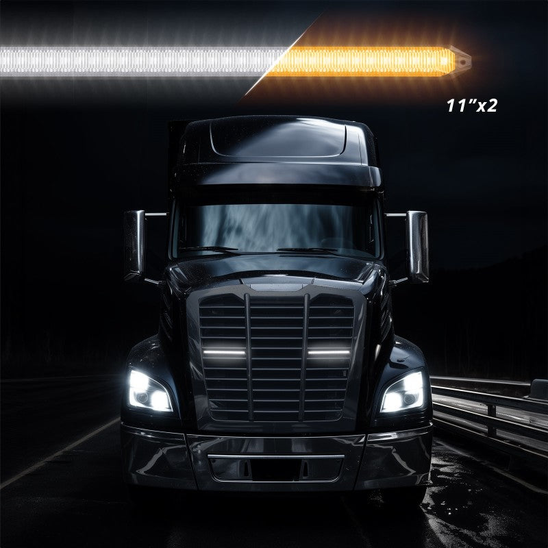 XK Glow 11In Switchback Grill Lights with Start-up Animation & Sequential Turn Signals-thumbmail-5