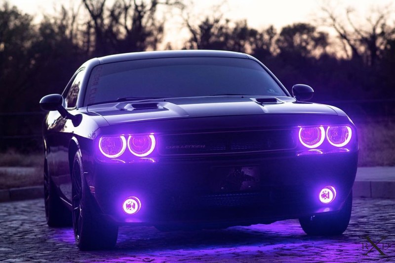 Oracle 08-14 Dodge Challenger Dynamic Surface Mount Headlight Halo Kit - ColorSHIFT - Dynamic-thumbmail-12